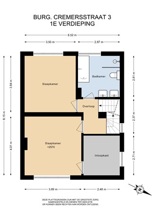 Floorplan - Burg. Cremersstraat 3, 6361 BP Nuth